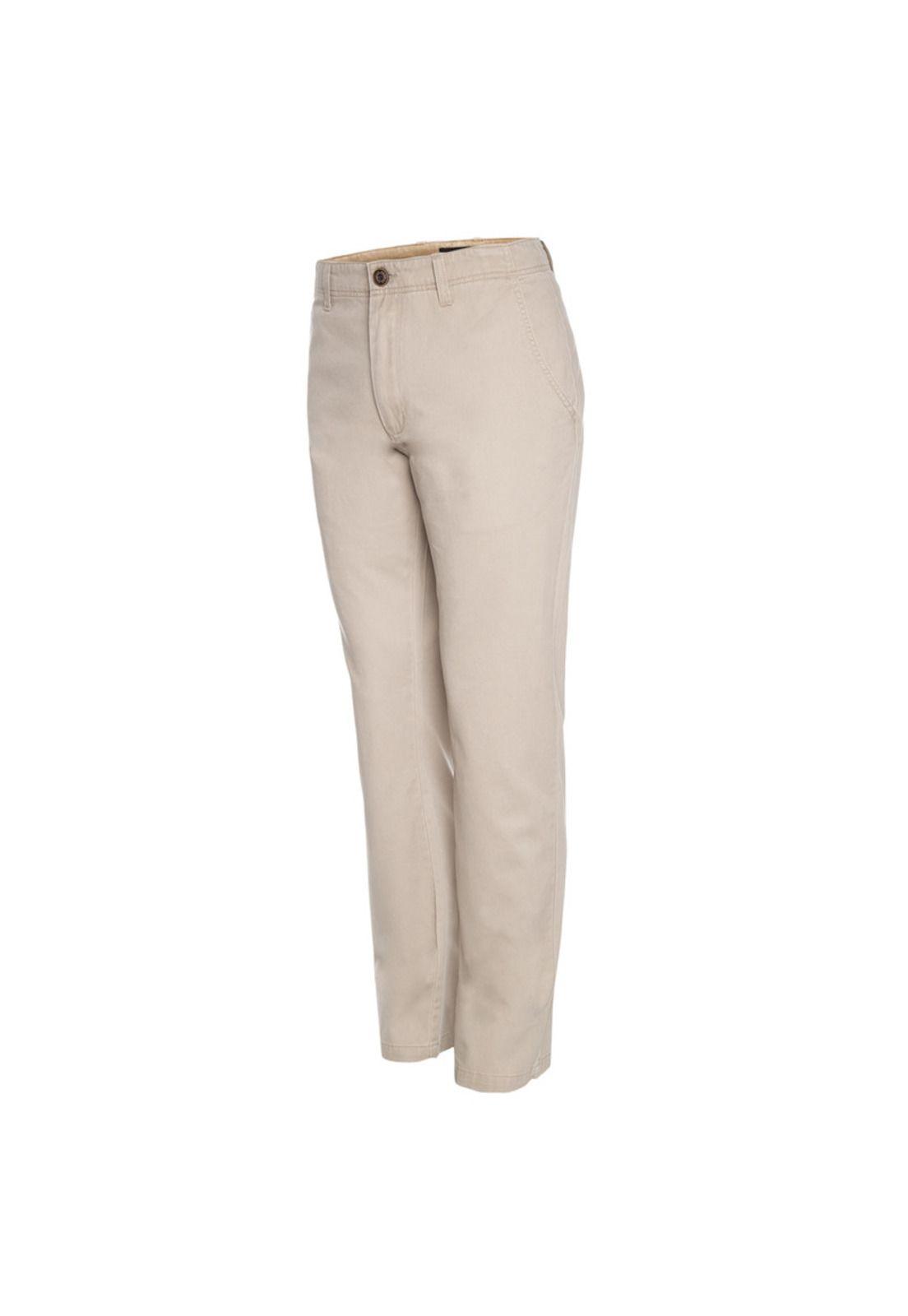 Pantalón Gabardina Frente Plano Regular Fit-1