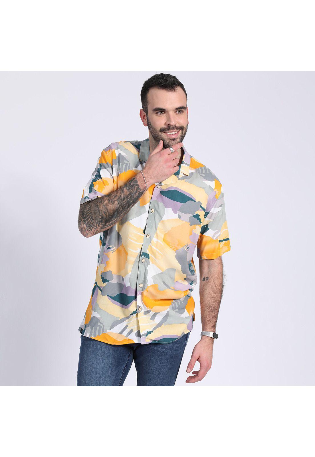 Camisa Guayabera Resort Gris claro-0