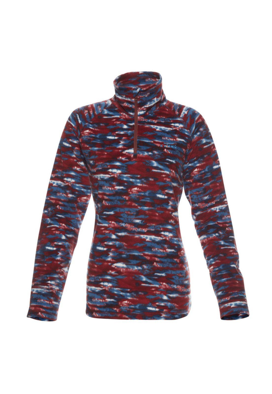 Polar Print Diaguita Half Zipper Mujer-0