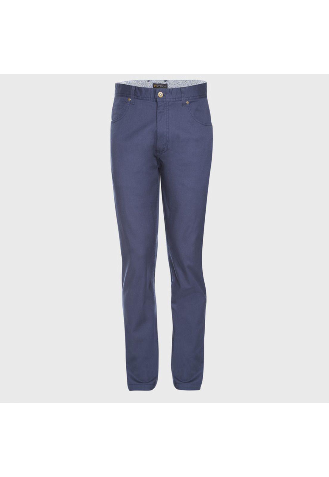 Pantalón Gabardina Spandex 5 Bolsillos Slim Fit-0