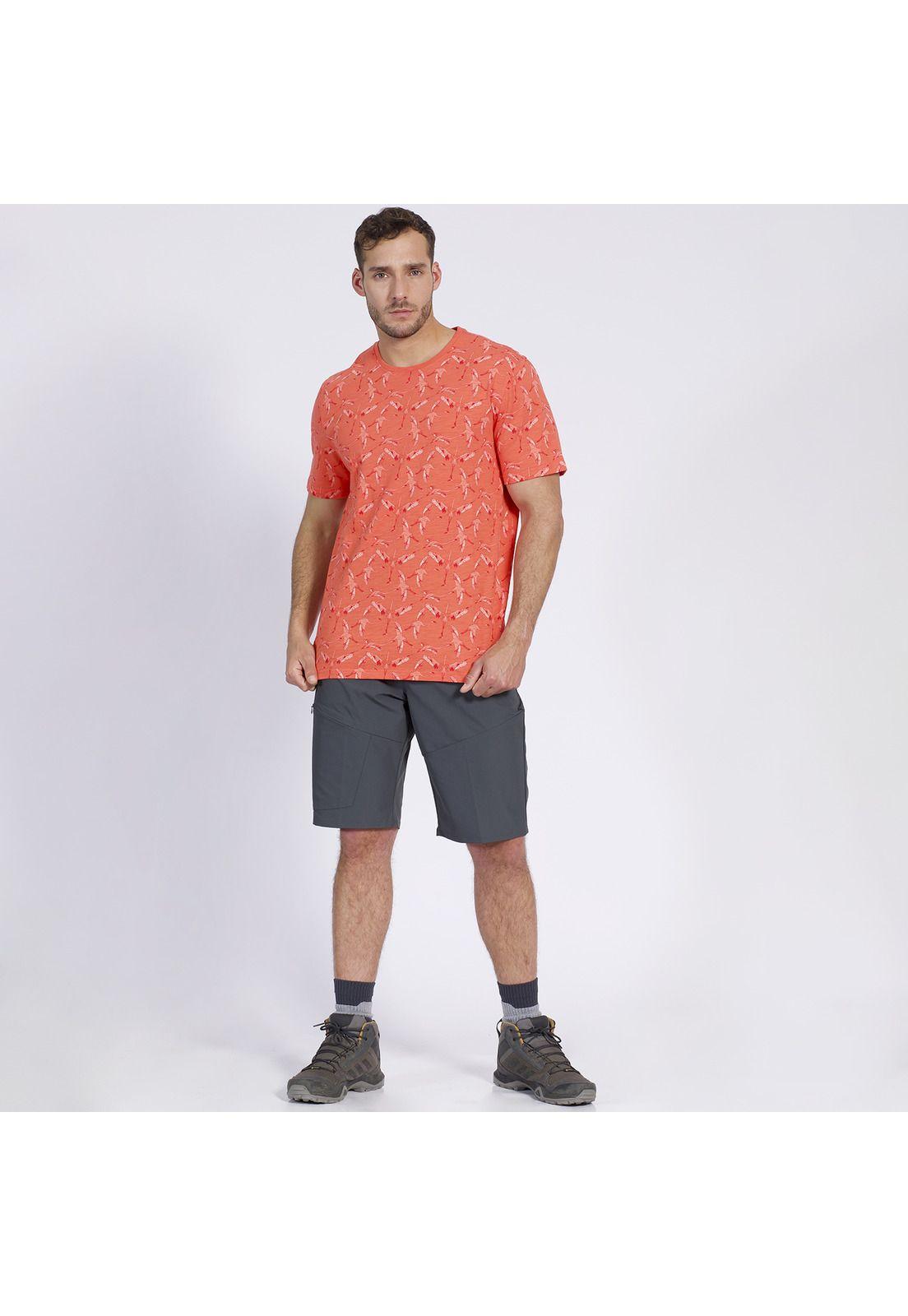 Polera Nature Full Print Coral-2