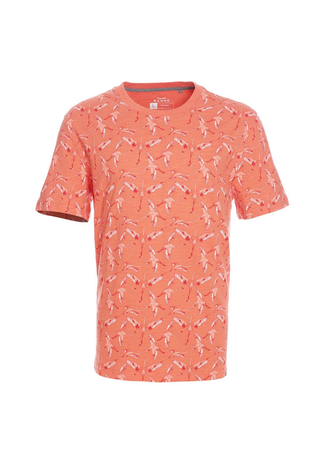 Polera Nature Full Print Coral-3