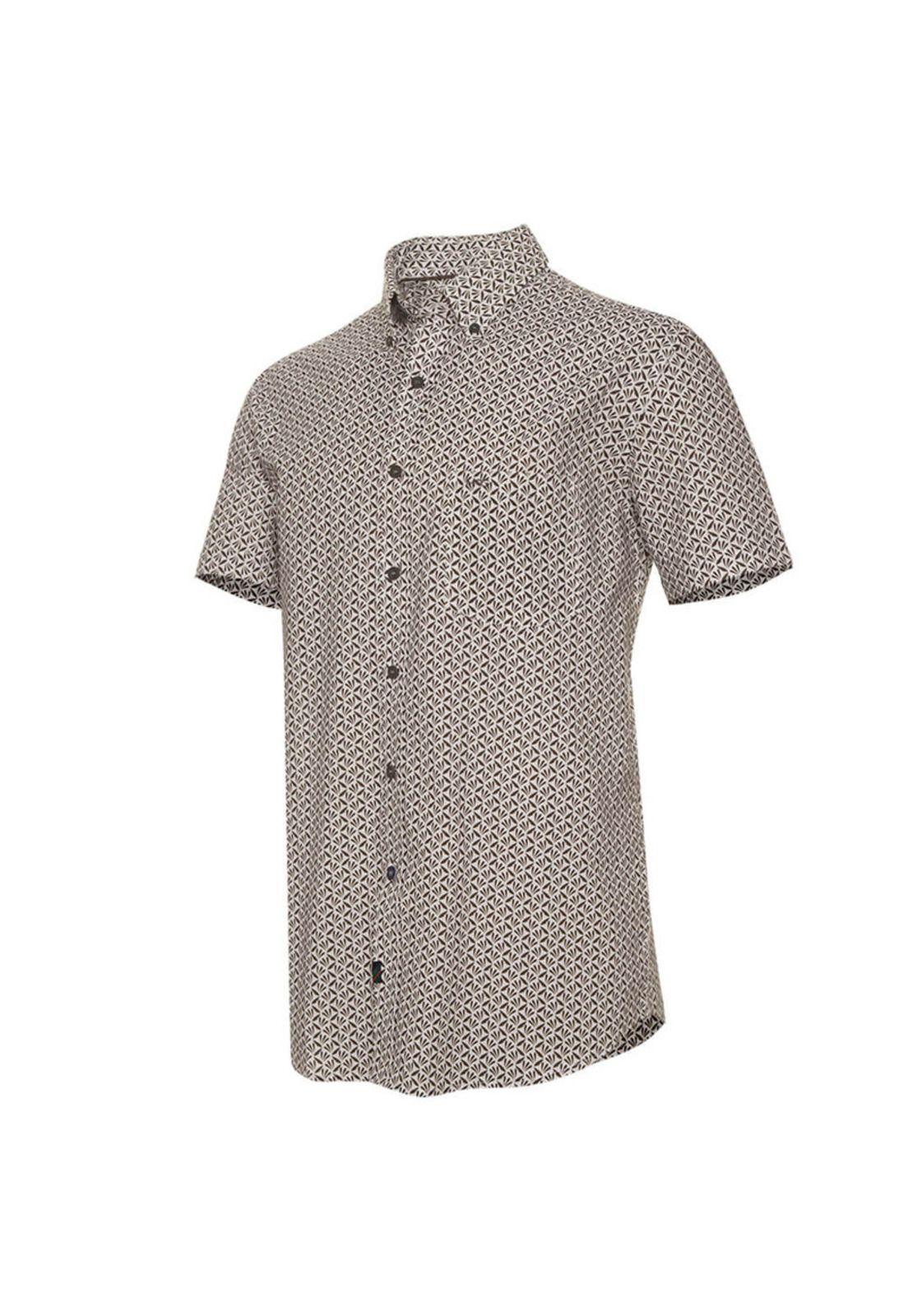 Camisa Manga Corta Casual  Estampada-1