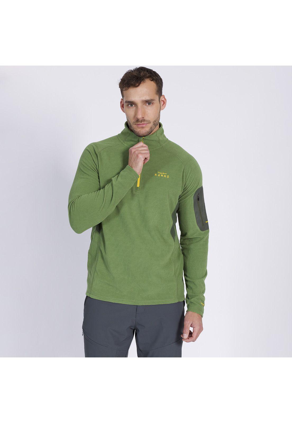 Polar Square Chacabuco Half Zip Hombre Verde-0
