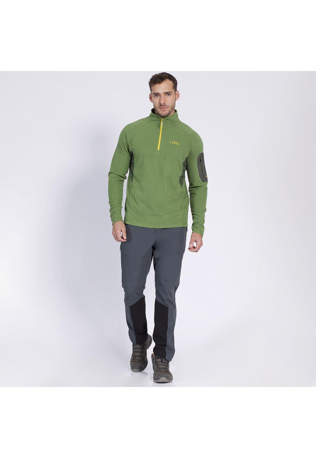 Polar Square Chacabuco Half Zip Hombre Verde-2