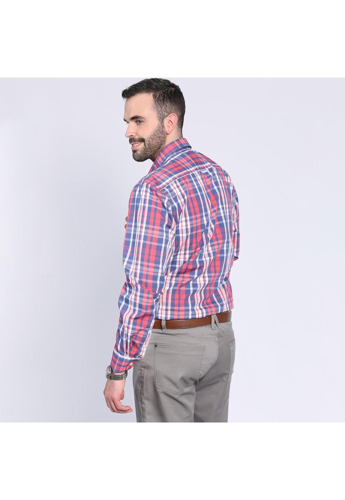 Camisa Trevira Check Sandía-1