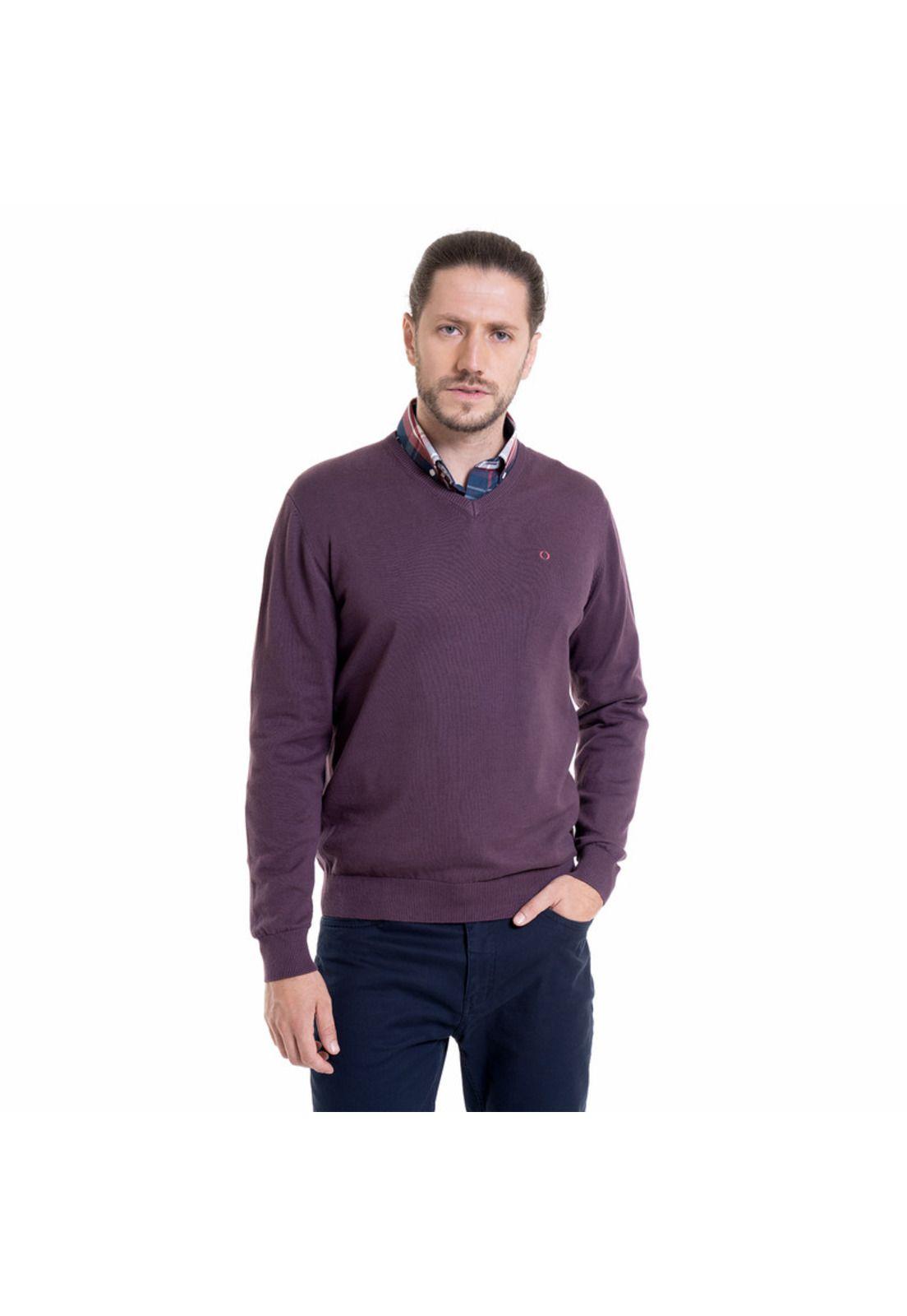 Sweater Cuello V Uva-0