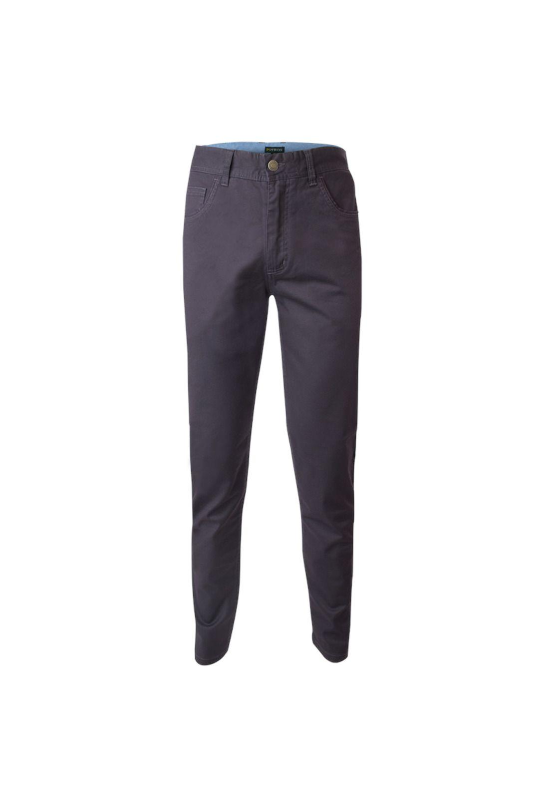 Pantalón Gabardina Spandex 5 Bolsillos Slim Fit-0