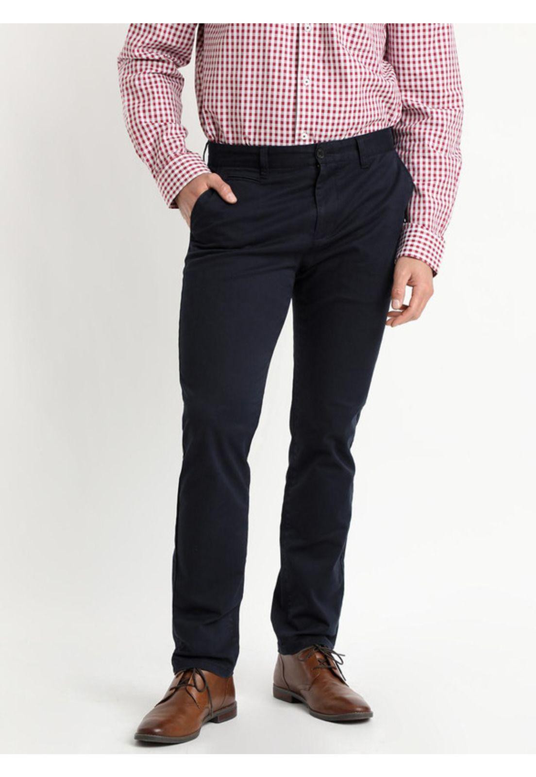 Pantalón Twill Chino Azul Marino-1