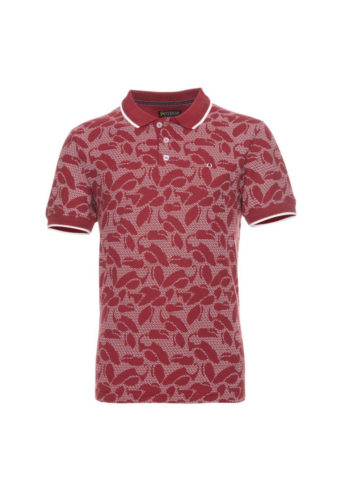 Polera Pique Melange Estampada-0