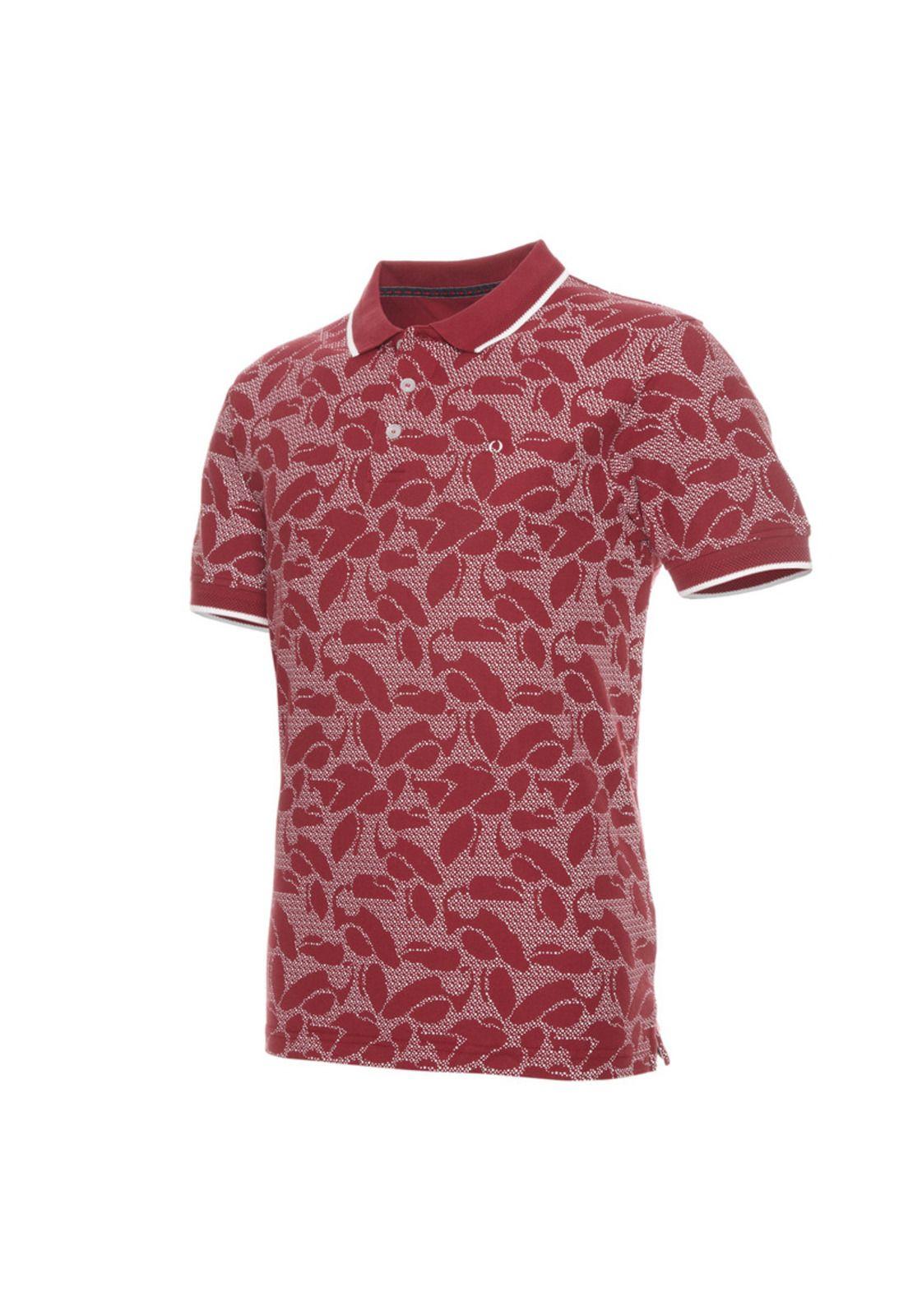 Polera Pique Melange Estampada-1