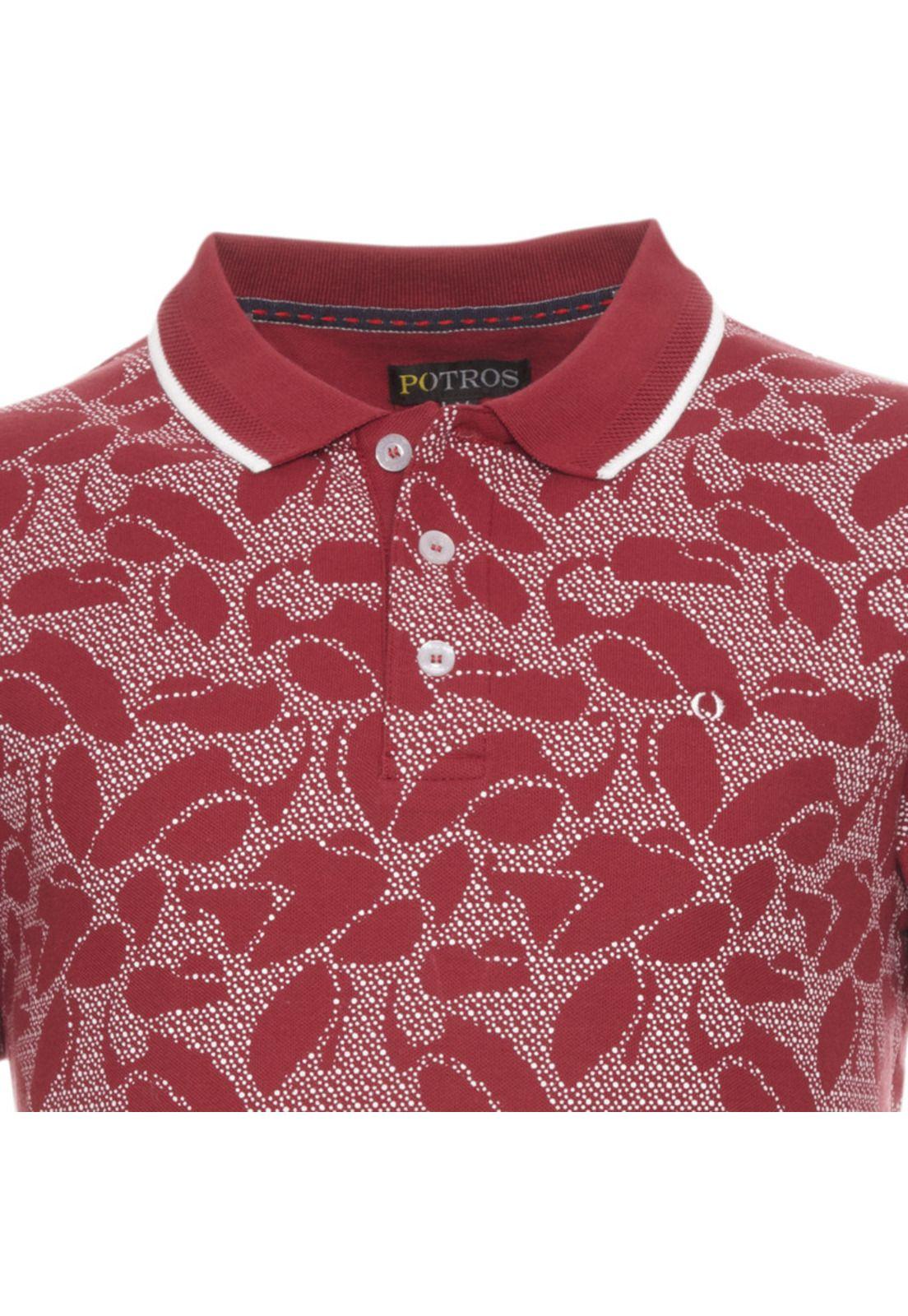 Polera Pique Melange Estampada-3