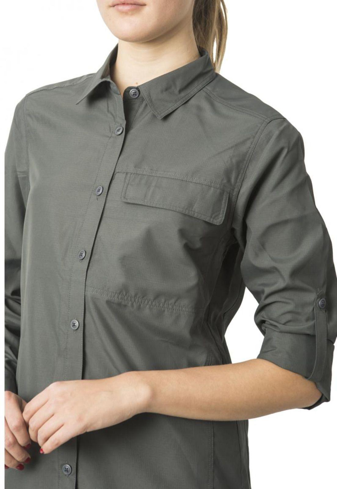 Blusa Outdoor Manga Ajustable Gris-2