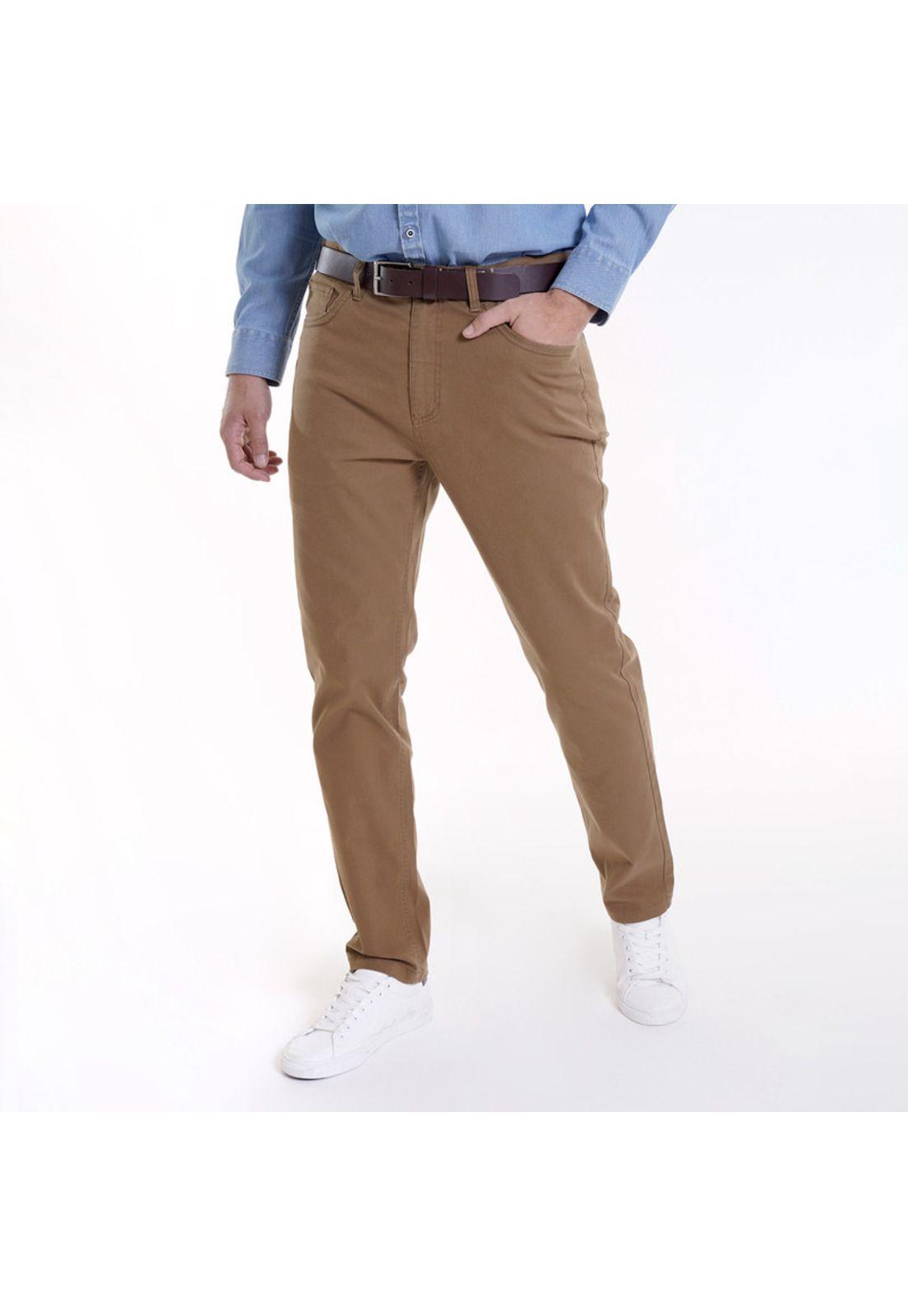 Pantalón 5 Bolsillos Spandex Khaki-0