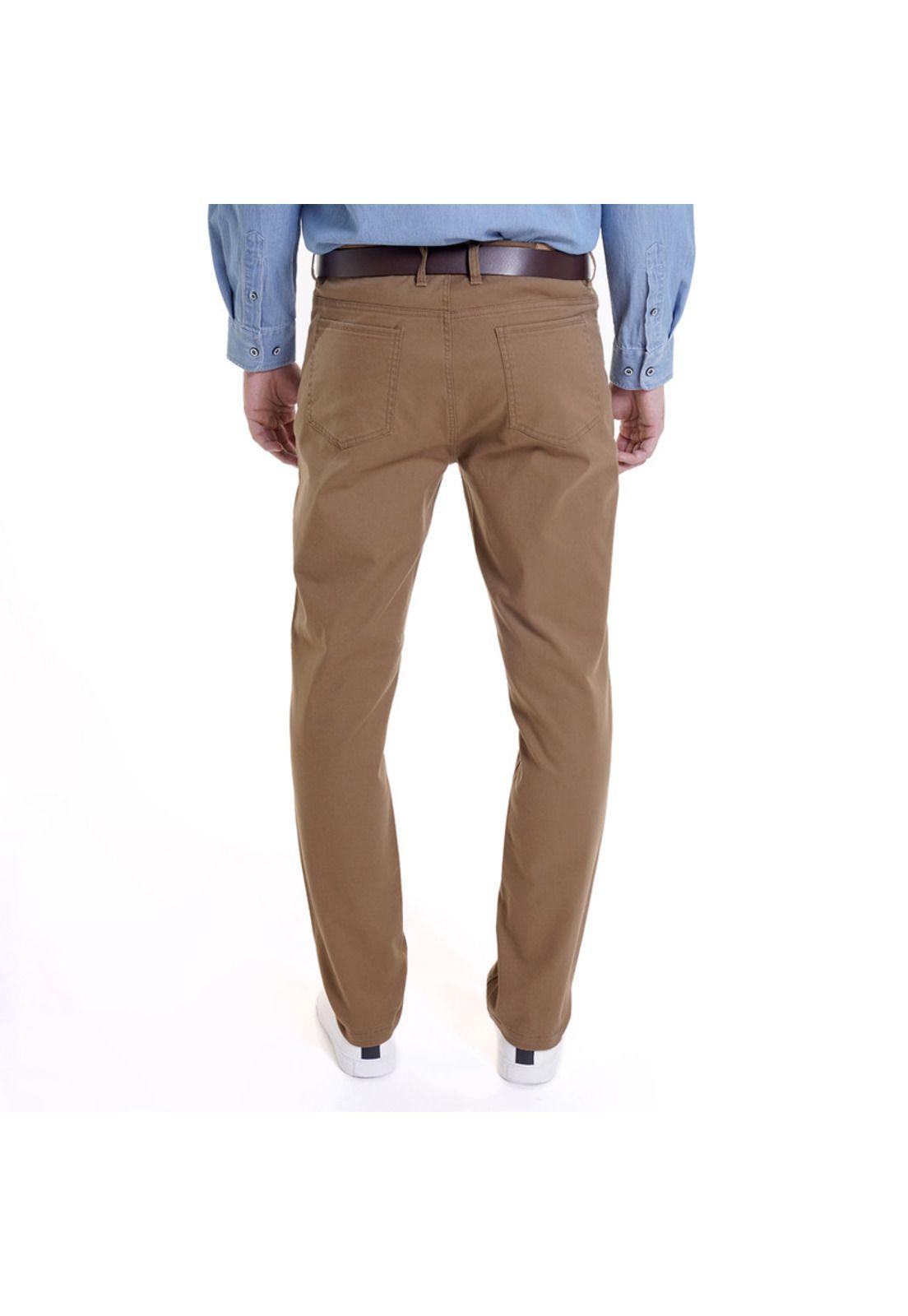 Pantalón 5 Bolsillos Spandex Khaki-1