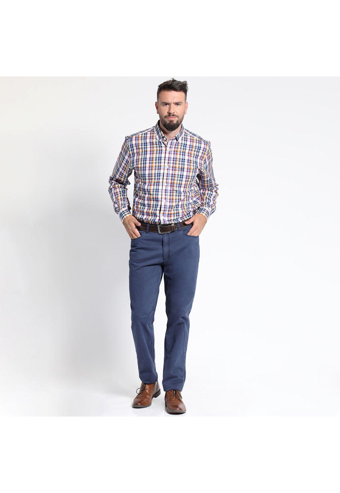 CAMISA MANGA LARGA CUADRILLÉ YD REGULAR FIT-2