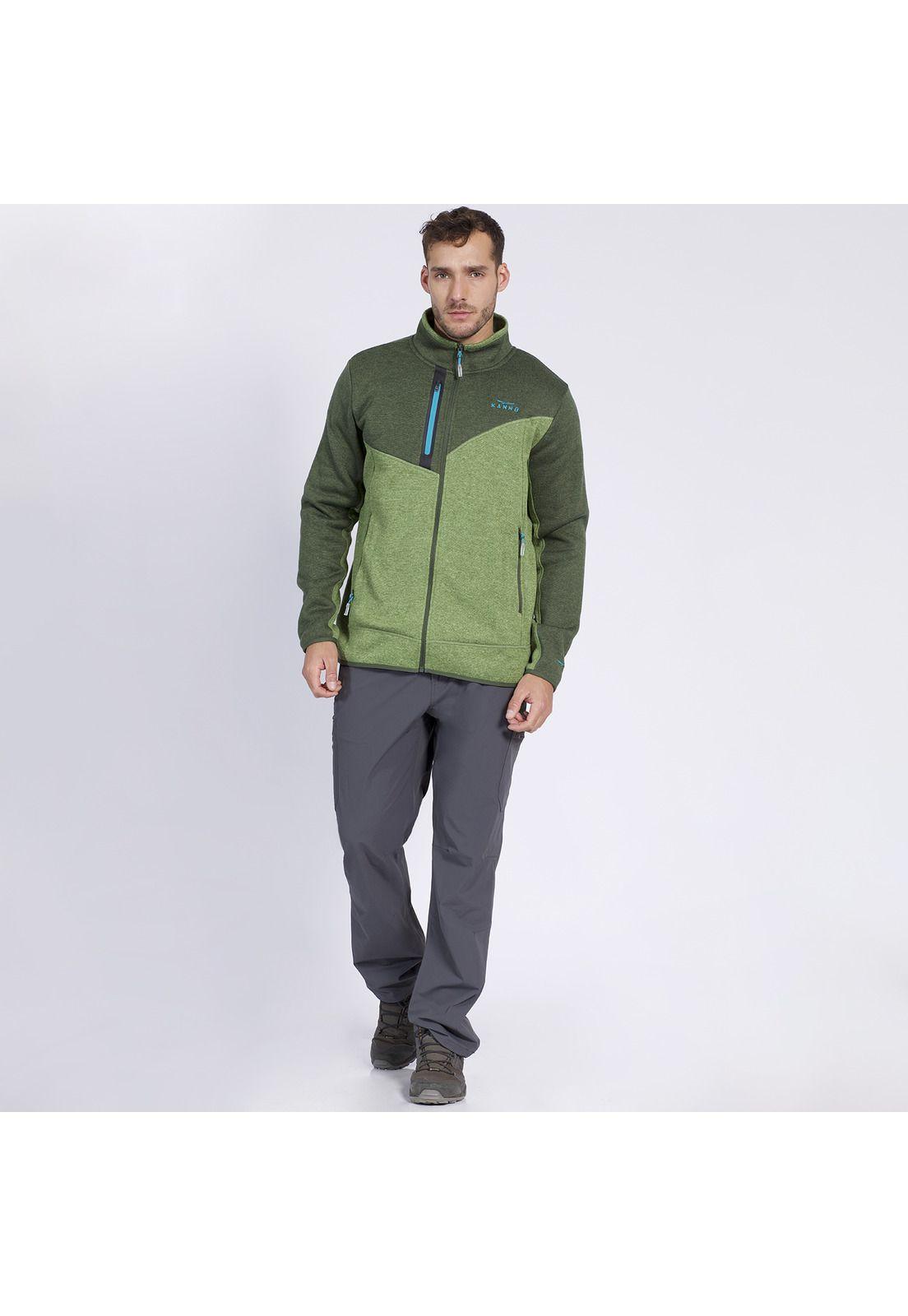 Polar Warm Nature Knitted Hombre Verde oscuro-1