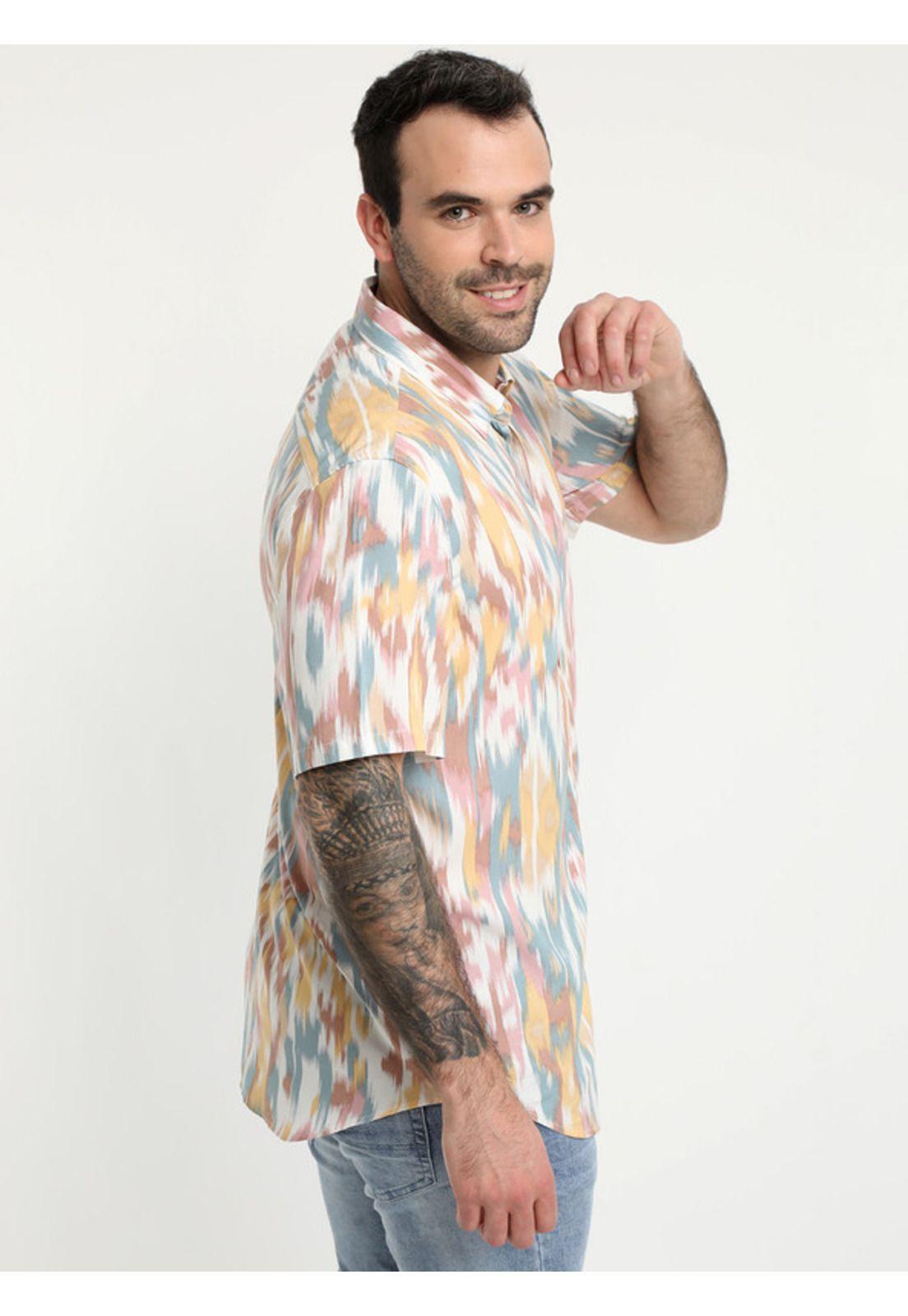 Camisa Guayabera Tie Dye Rosado-2