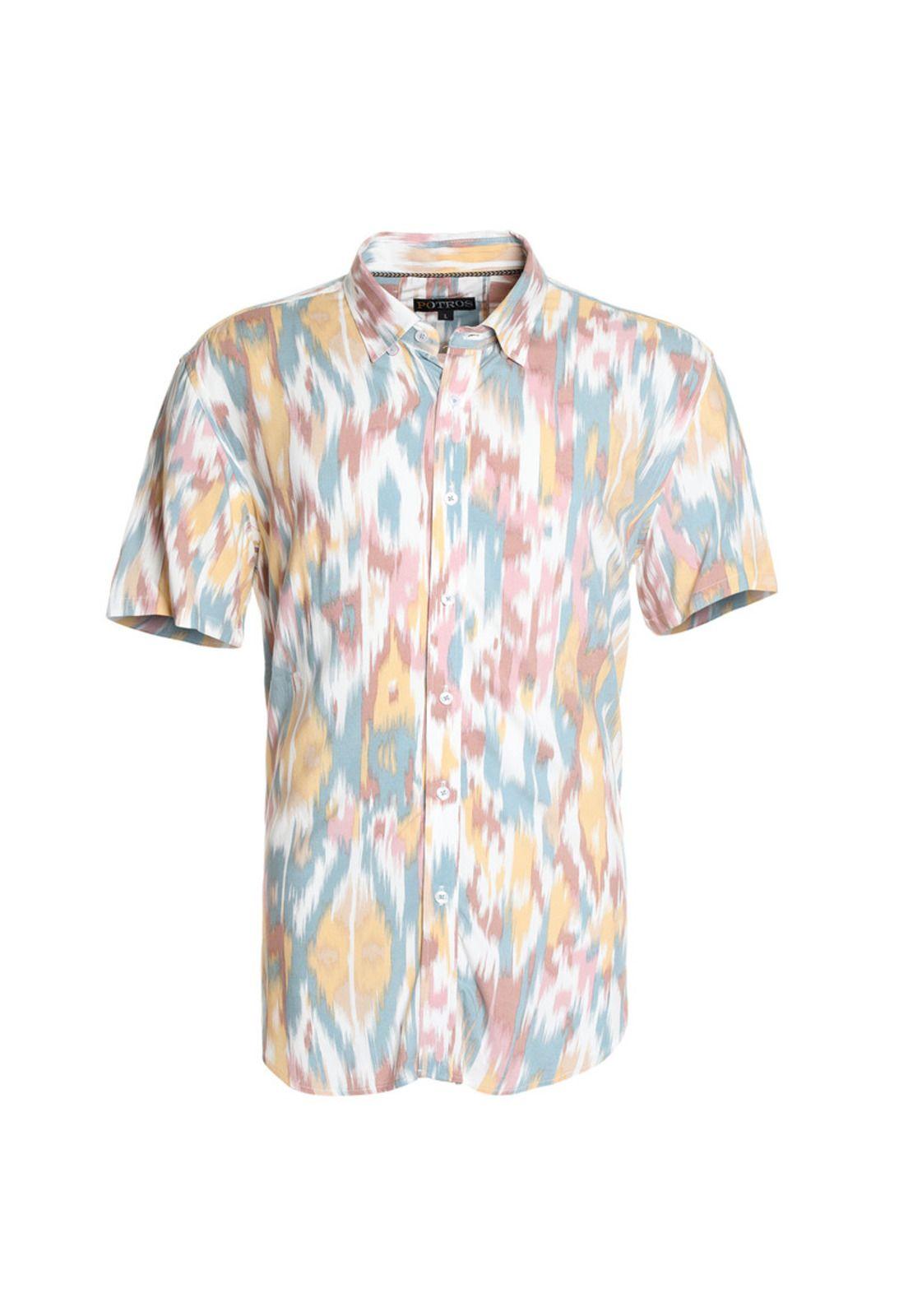 Camisa Guayabera Tie Dye Rosado-3