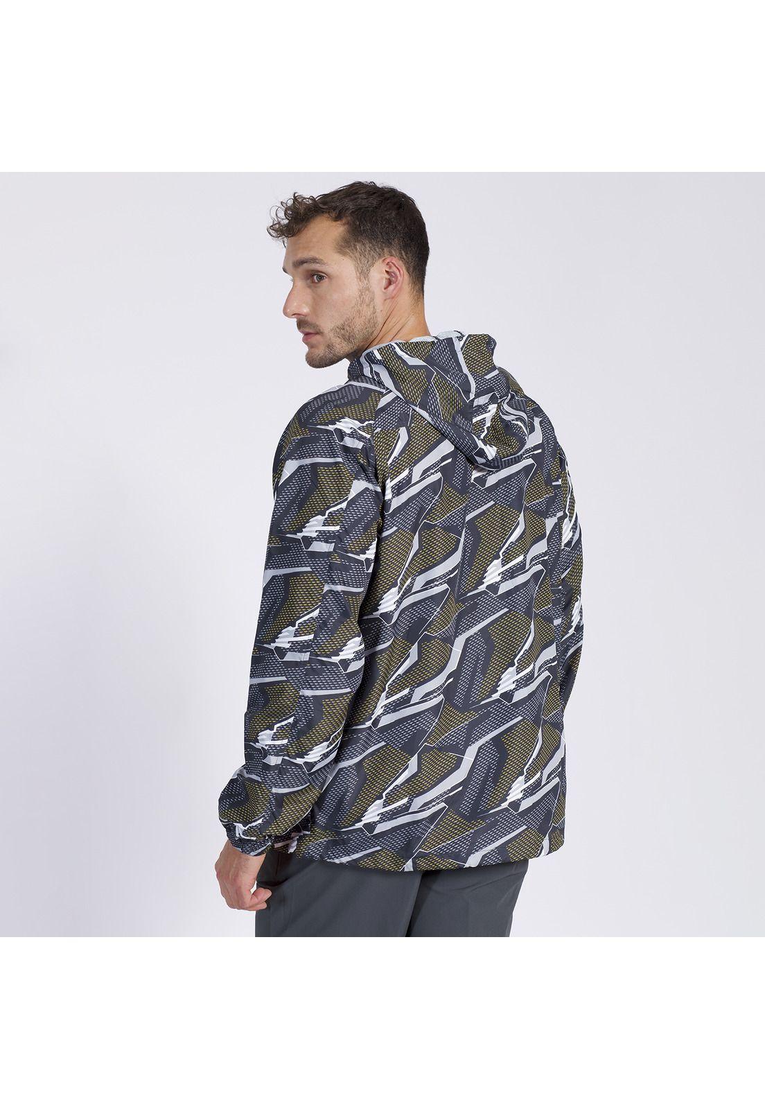 Cortaviento Banano Hombre Gris oscuro-1