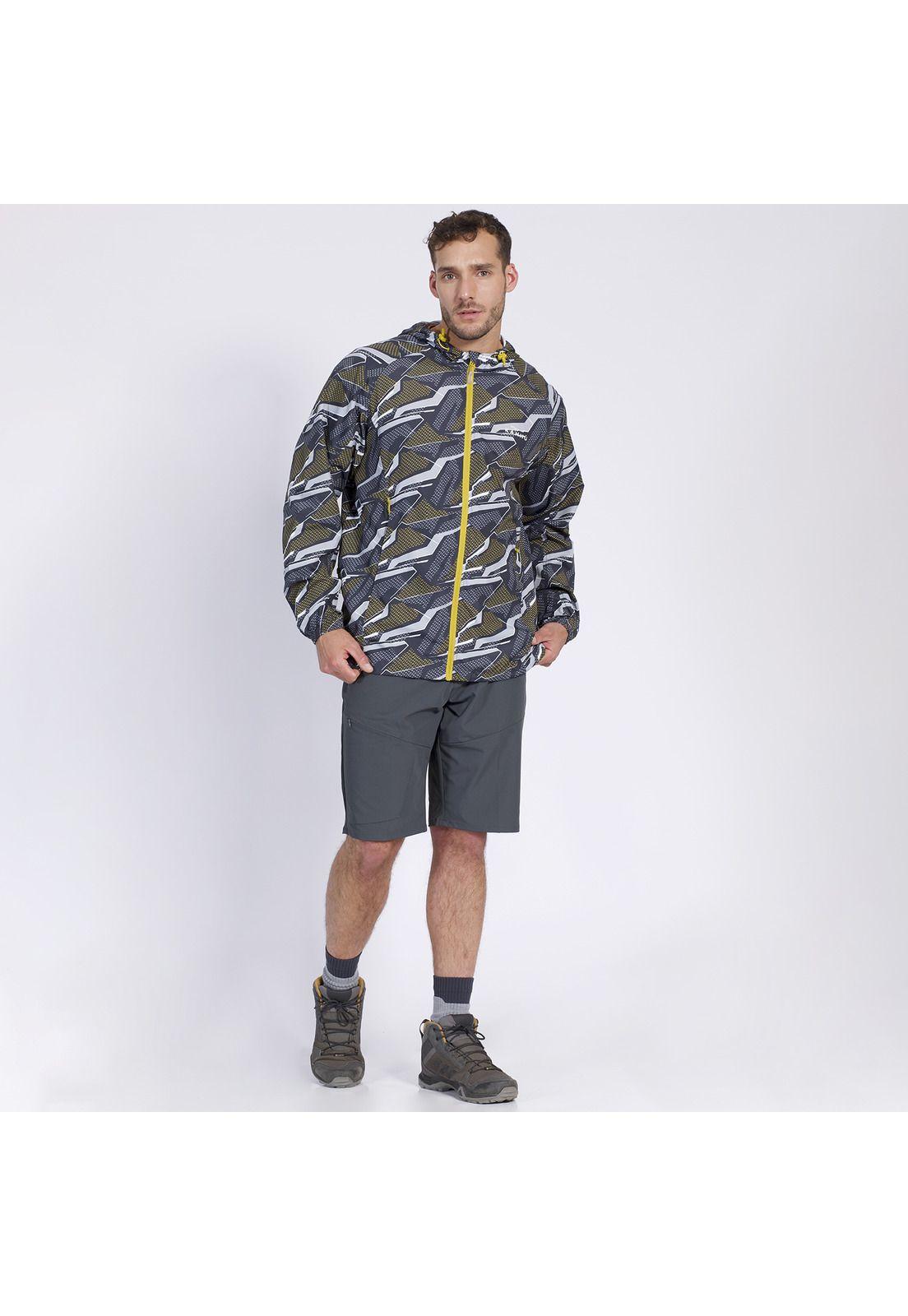 Cortaviento Banano Hombre Gris oscuro-2