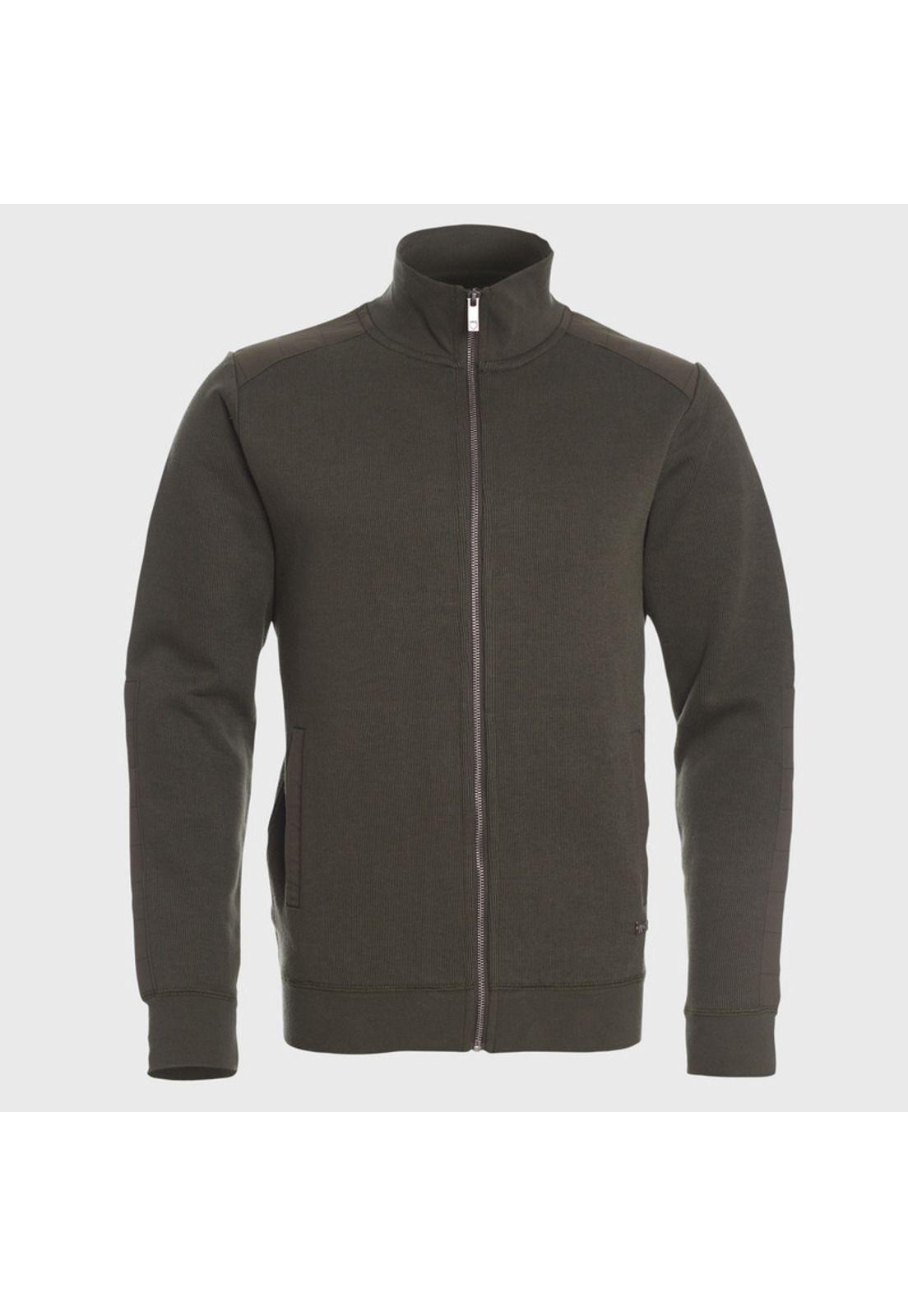 Sweater Con Aplicaciones Cierre Completo-0