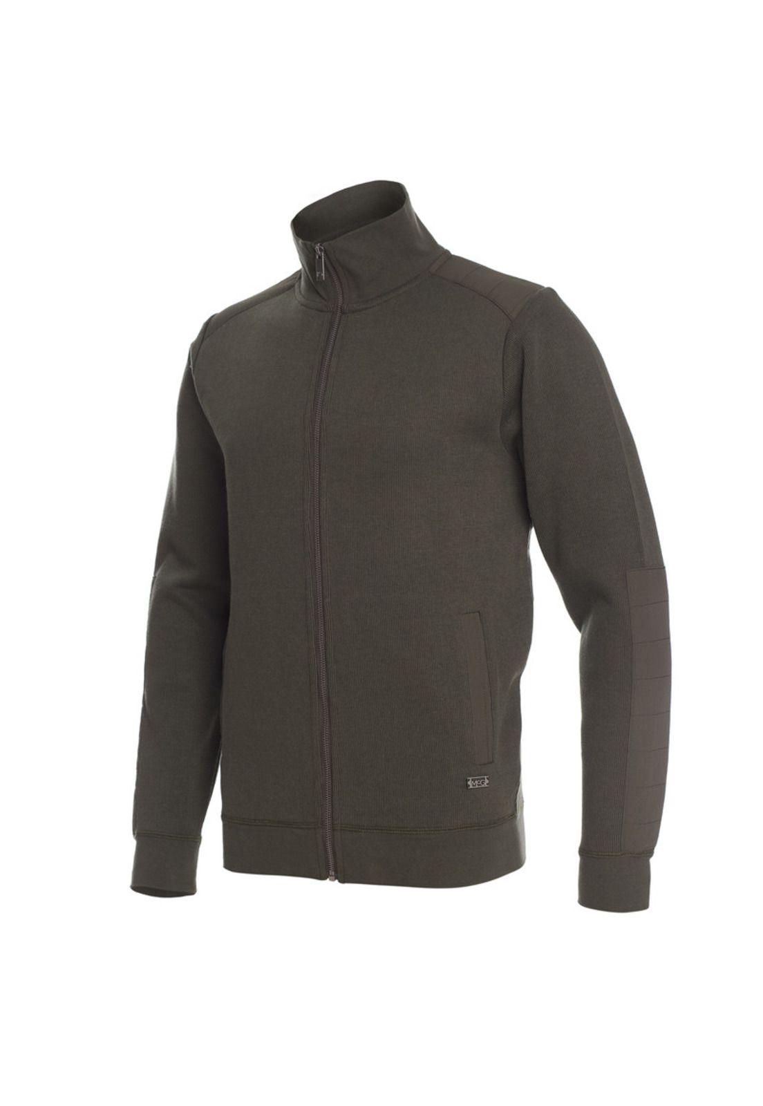 Sweater Con Aplicaciones Cierre Completo-1