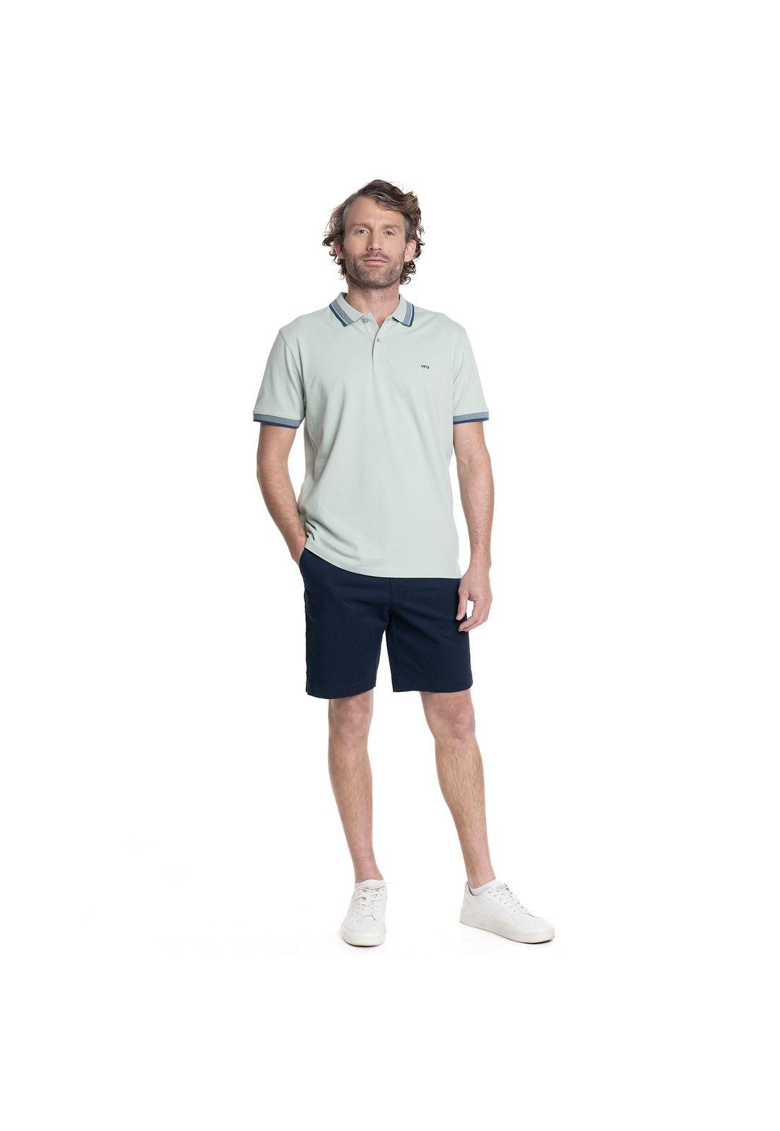 POLERA HOMBRE PIQUE MANGA CORTA  CUELLO JACQUARD BUSHWICK.-3