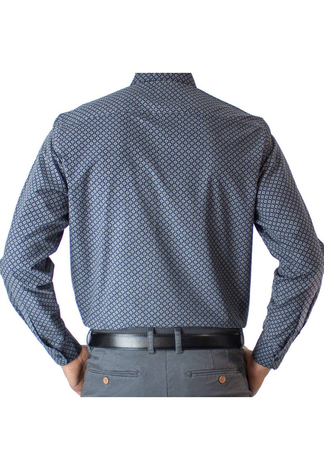 Camisa Cotele Estampada Regular Fit-2