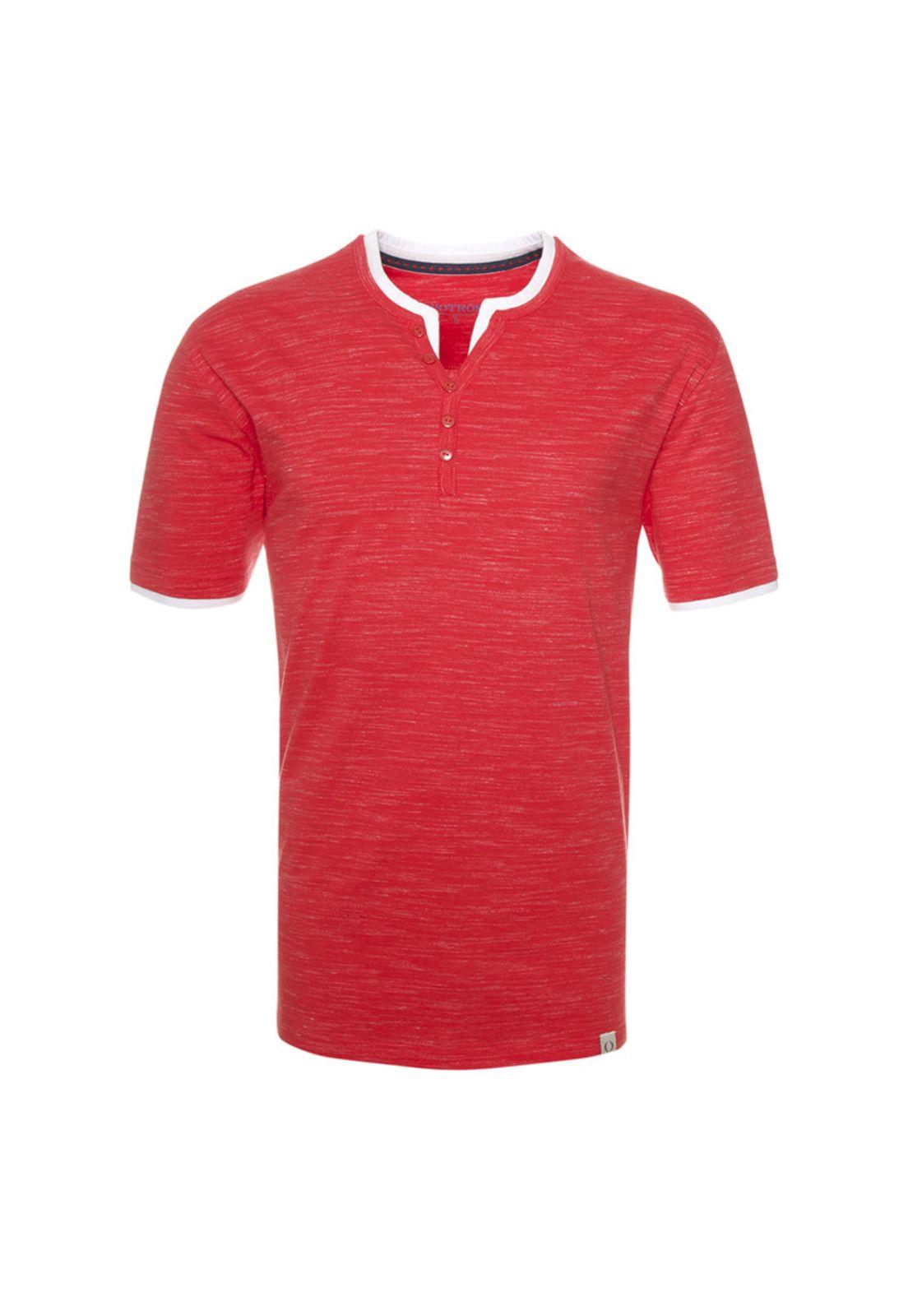 Polera Slub Con Botón-0