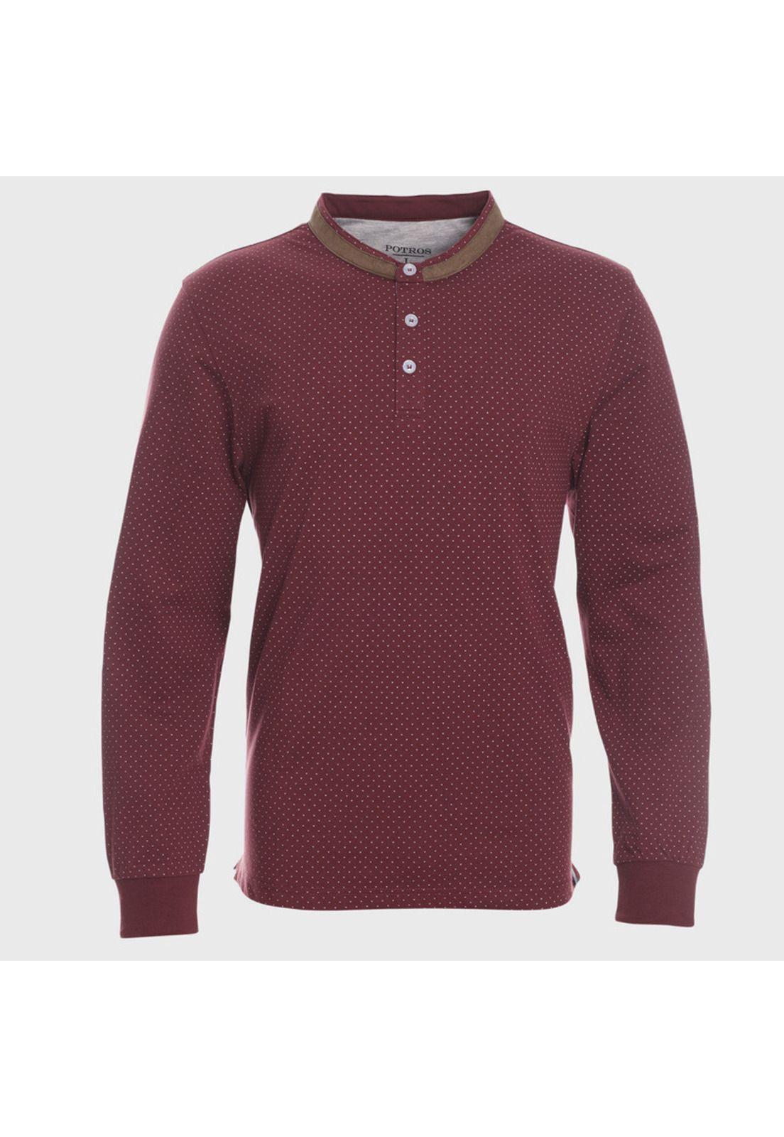Polera Manga Larga Cuello Mao Estampada-0