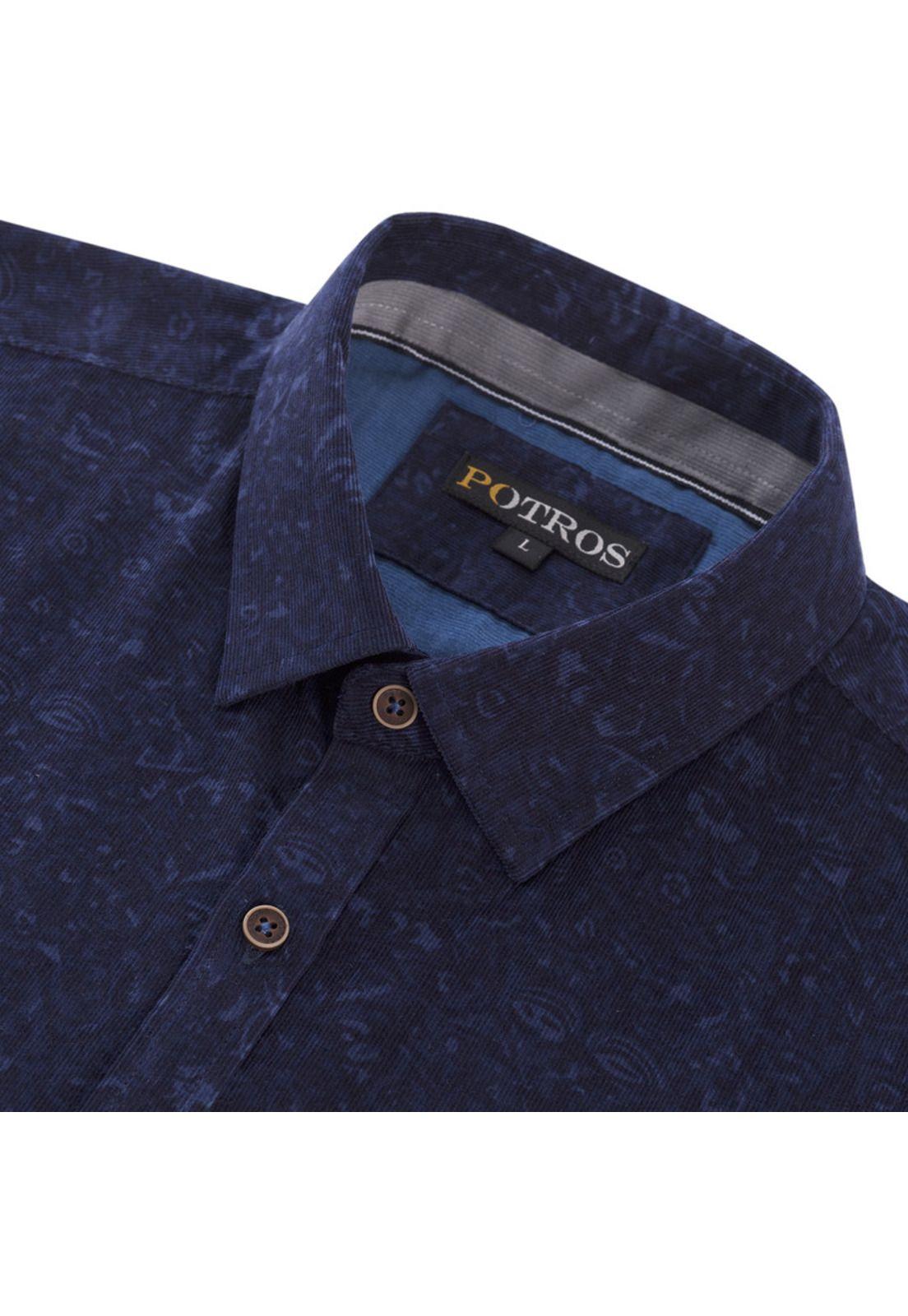 Camisa Cotelé Estampada-3