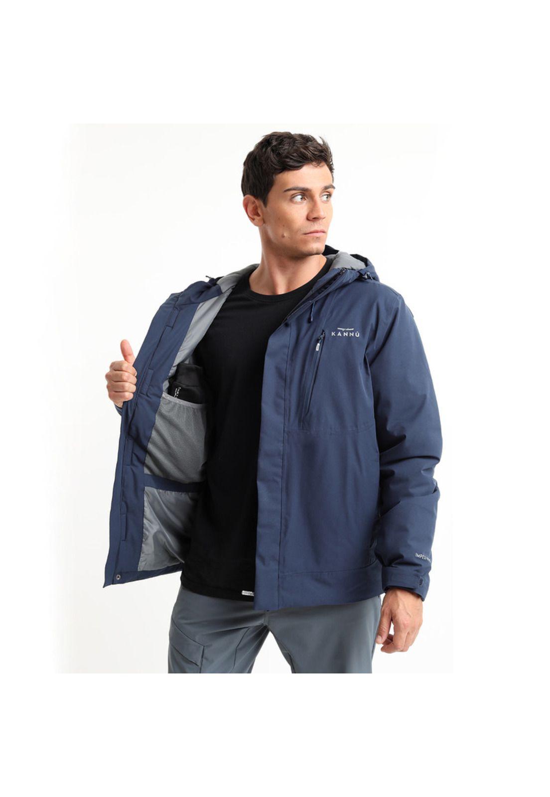 Parka Térmica Impermeable Octay Hombre Azul-2