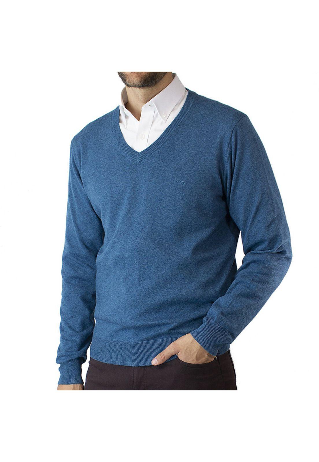 Sweater Cuello V Melange-1