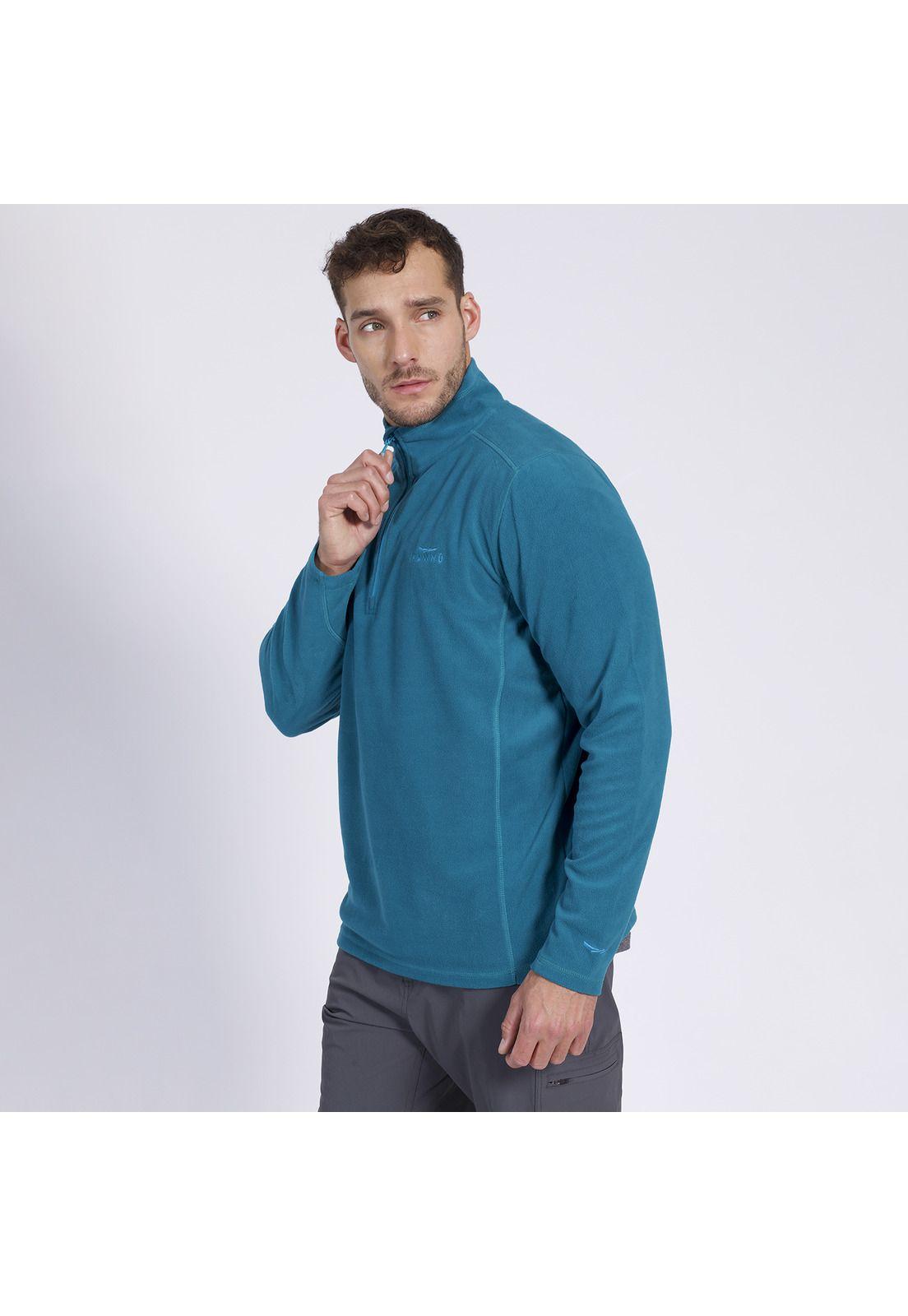 Polar Valle De La Luna Half Zipper Hombre Turquesa-1