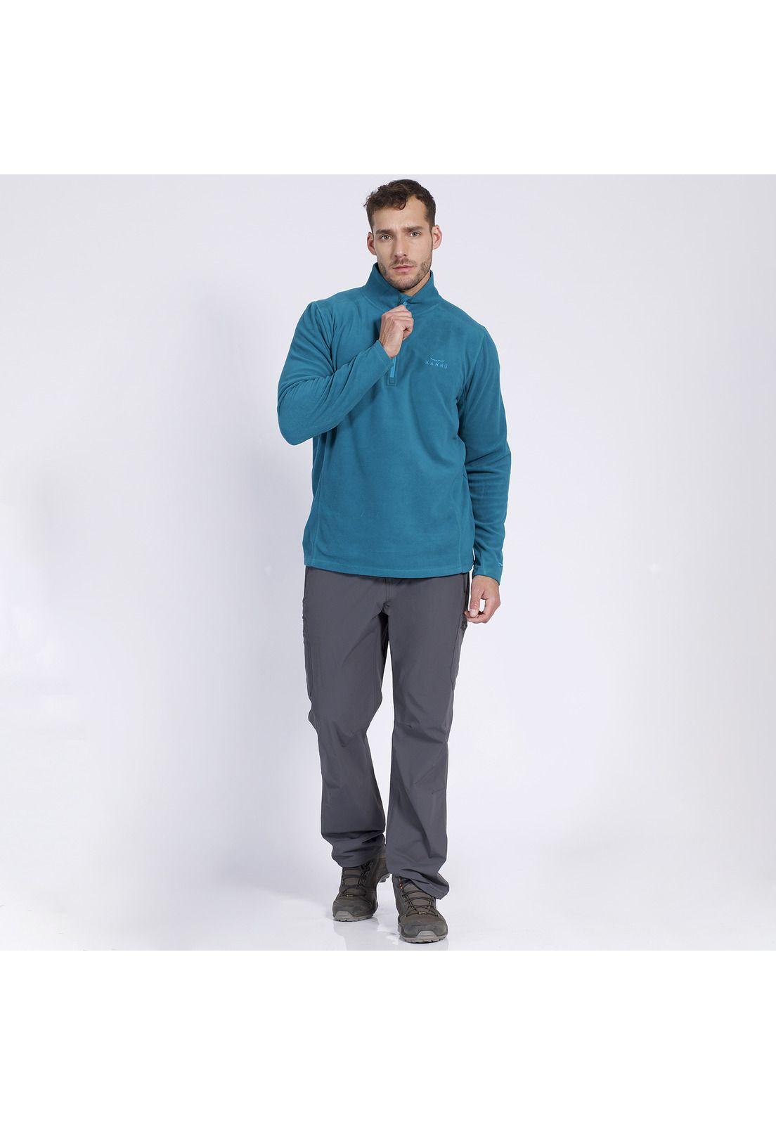 Polar Valle De La Luna Half Zipper Hombre Turquesa-2