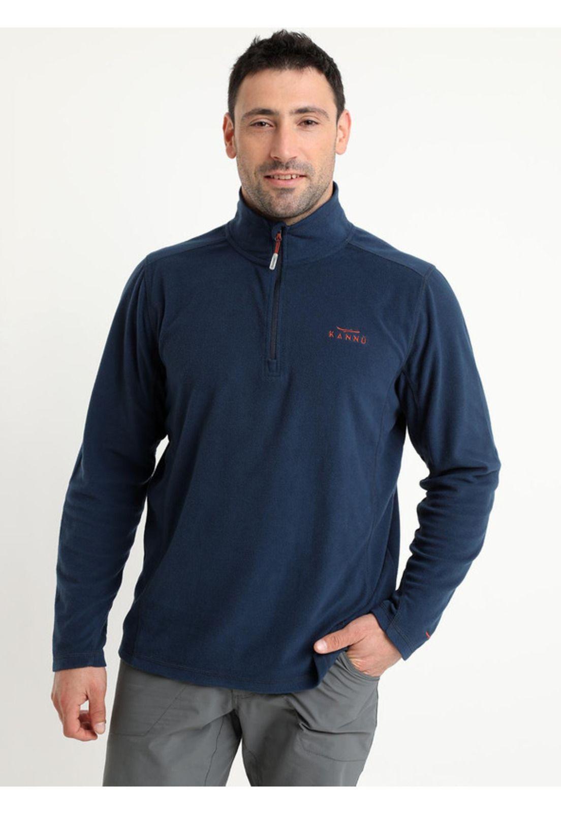 Polar Valle De La Luna Half Zipper Hombre Azul marino-0