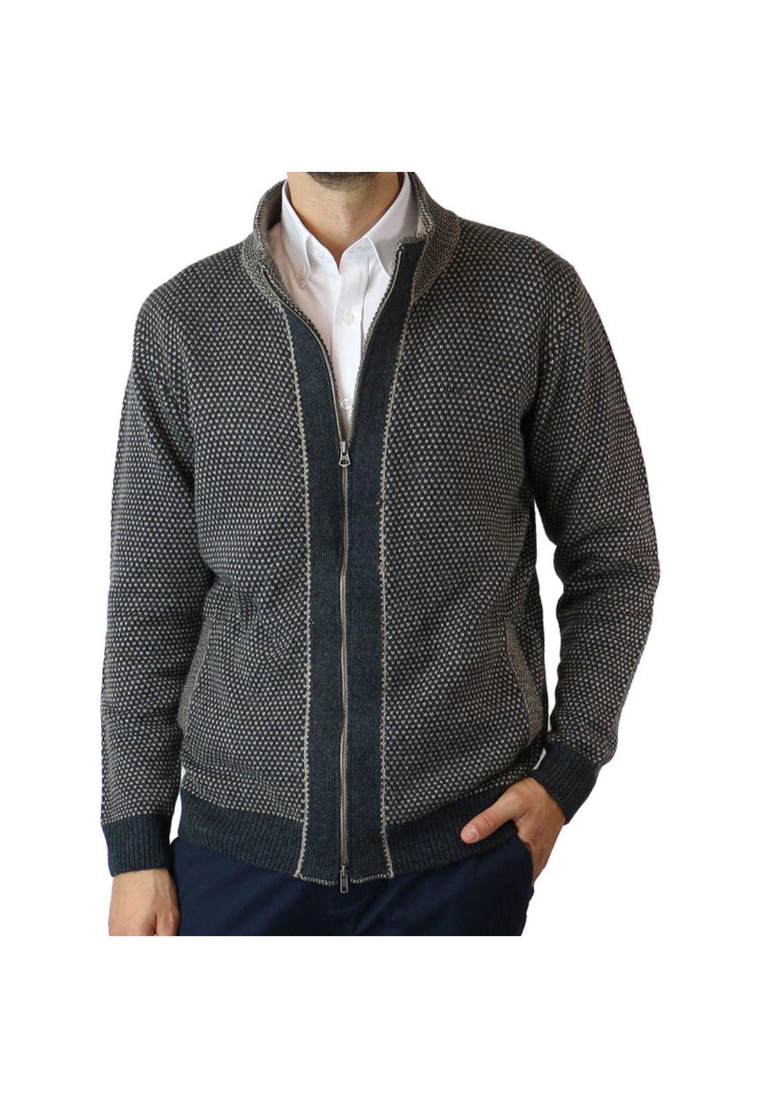 Sweater Full Zipper Con Aplicación-1