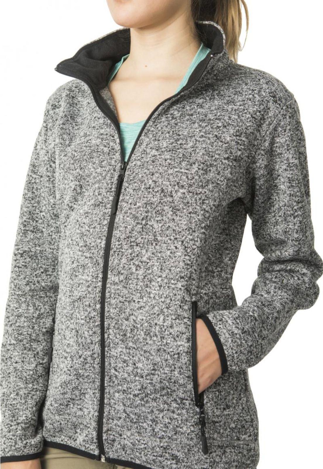 Polar Con Bolsillo De Cierre Gris-3