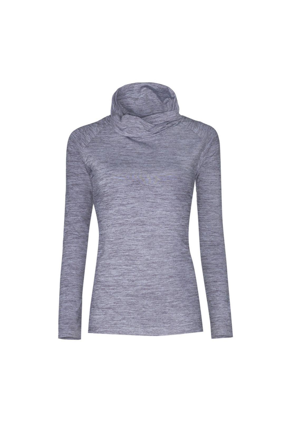 Polera Manga Larga Con Cuello Mujer-0