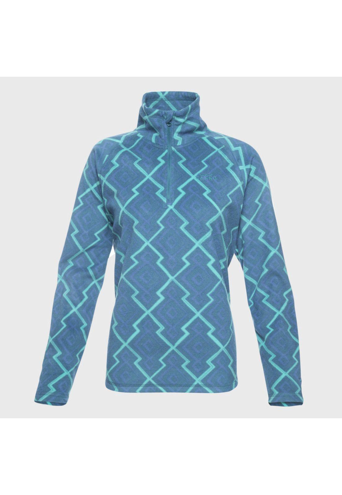 Polar Print Diaguita Half Zipper Mujer-0