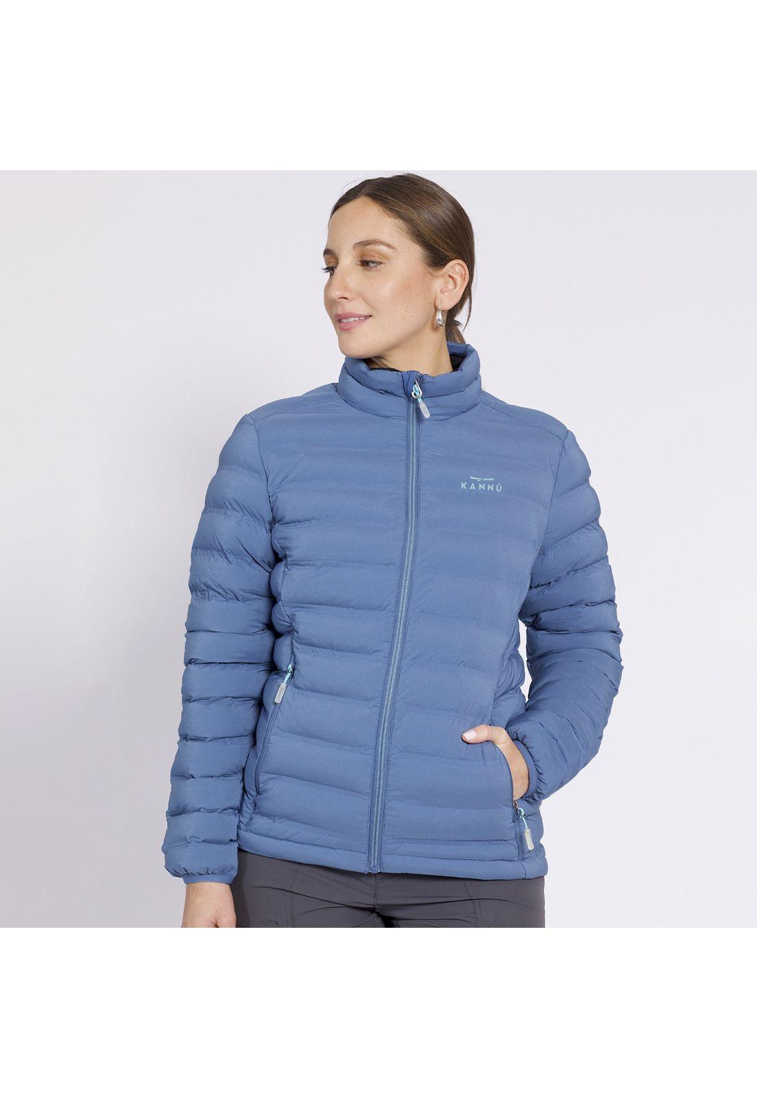 Parka Insulada Grey Mujer Denim-0