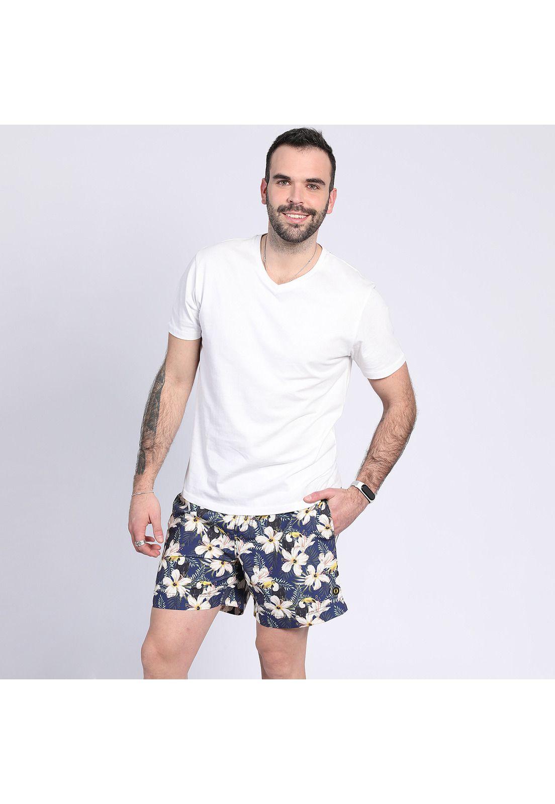 Polera Cuello V Blanco-1