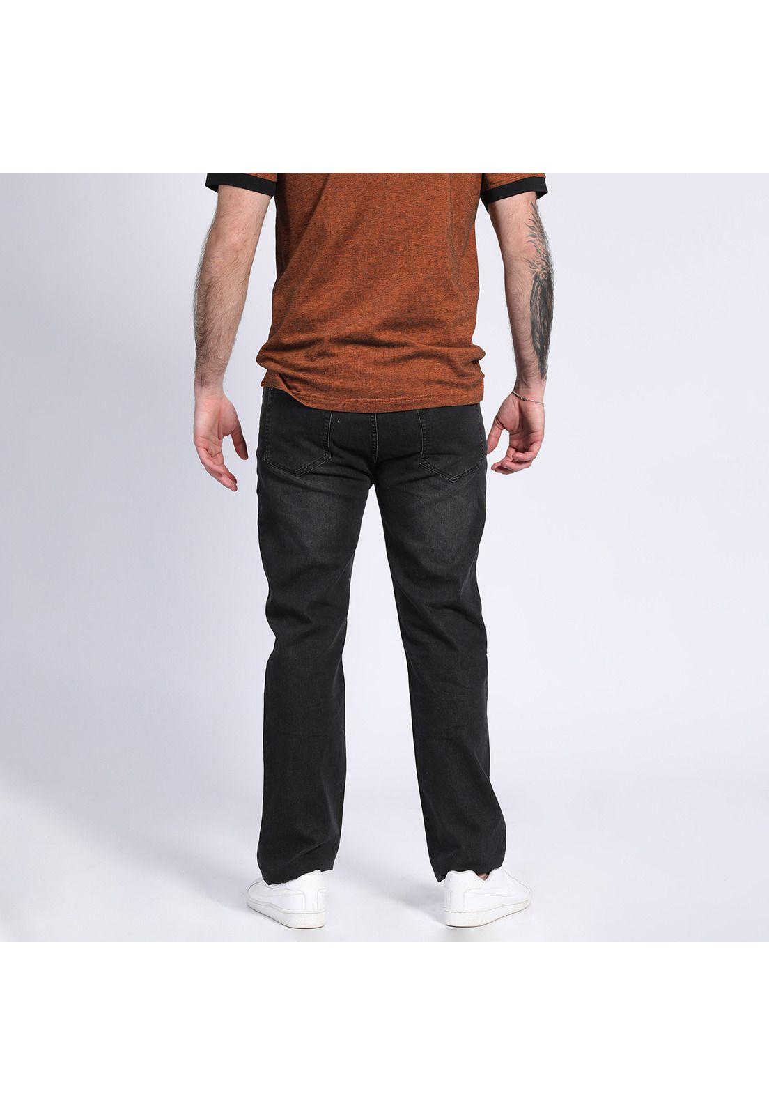 Jeans Linea Spandex Regulart Fit Negro-1