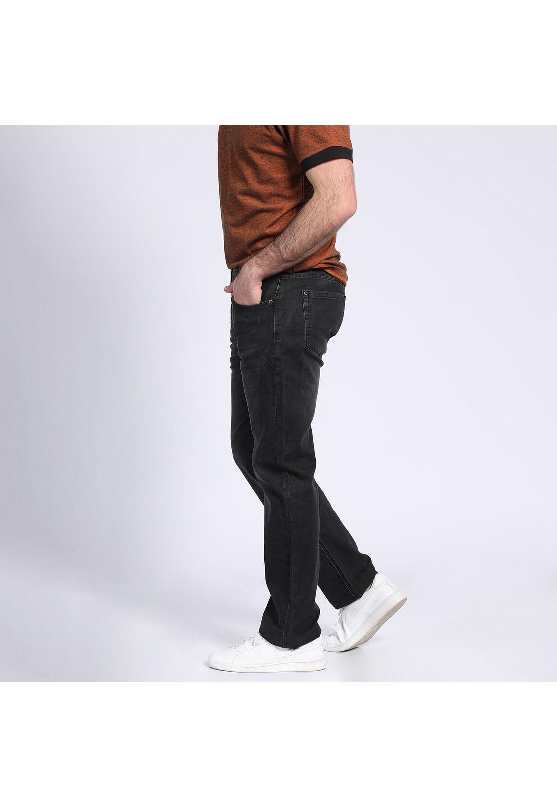 Jeans Linea Spandex Regulart Fit Negro-2