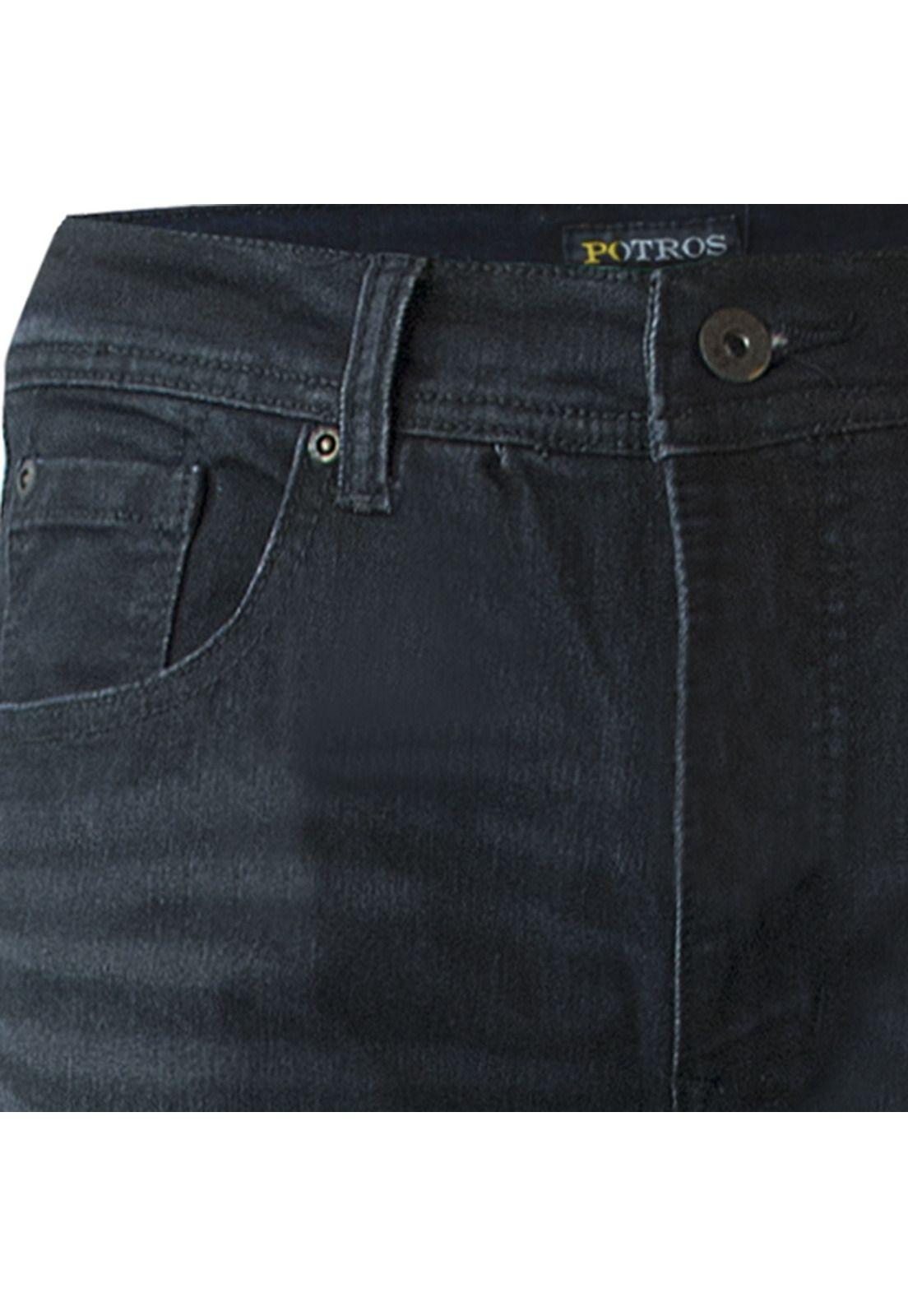 Jeans Linea Spandex Regulart Fit Negro-6