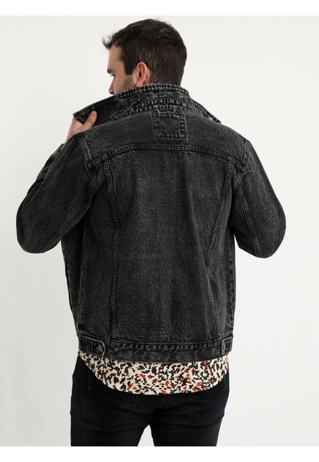 Chaqueta Denim Negro-1