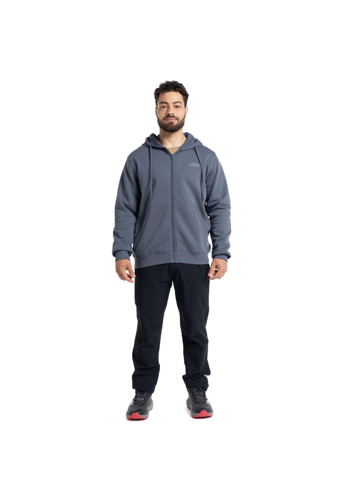 Poleron Hombre Fleece Coigue Algodón Full Zip-3