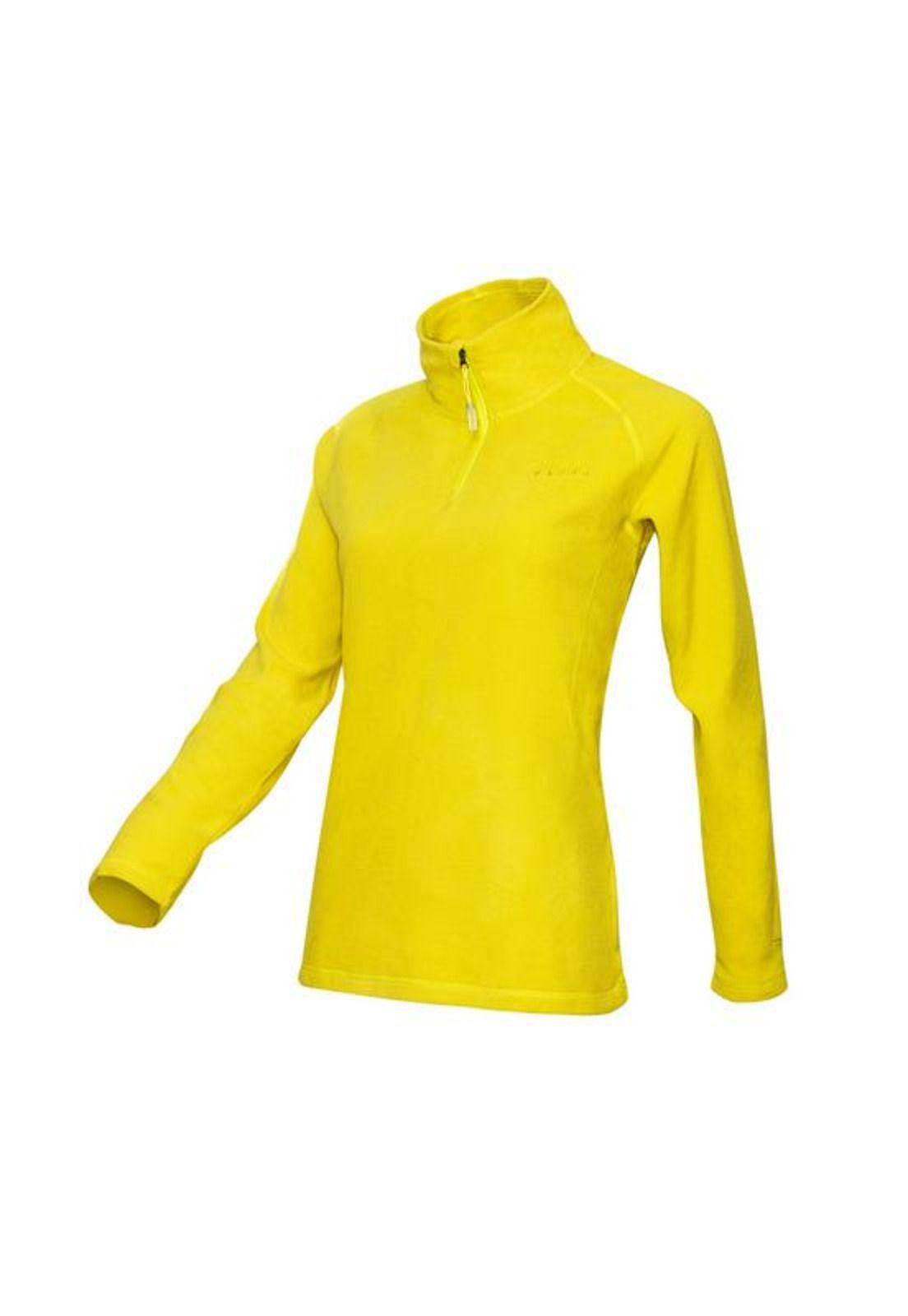 Polar Mujer Half Zipper Amarillo-1