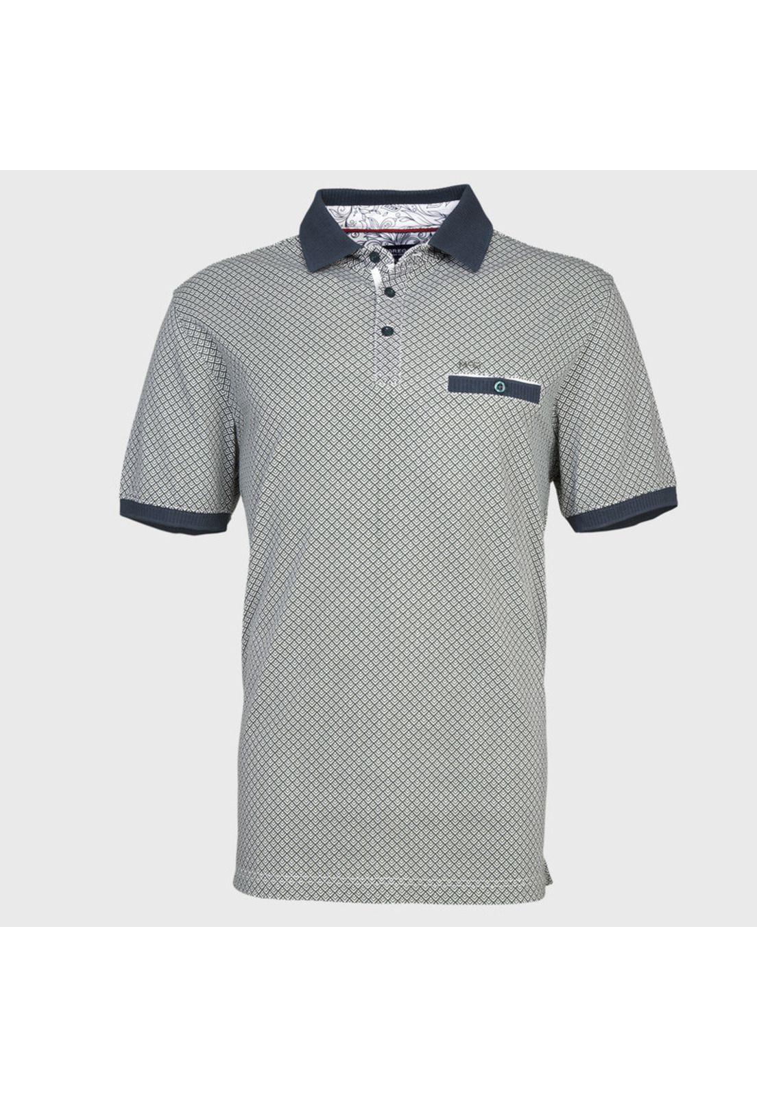 Polera Full Print Jersey Cuello Camisero MC-0
